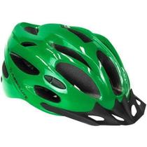 Capacete Absolute Nero Verde Com Luz Traeira Tam M