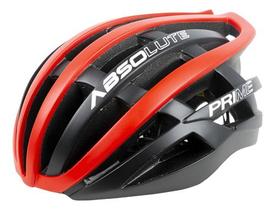Capacete Absolute Prime Vermelho E Preto Bike Ciclismo Top G