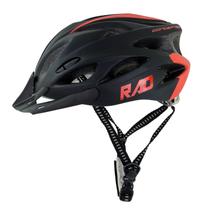 Capacete Adulto Inmold RAD7 New - Preto/Vermelho