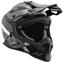 Capacete Adulto Pro Tork Cross Fast Next Cinza Brilhante
