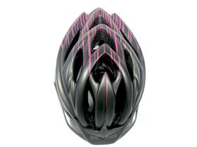 Capacete Adulto RUNNER Linhas Preto Rosa 53 a 63 Cm CR