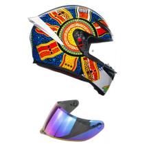 Capacete AGV K1S Dreamtime Colorido Mais Viseira Camaleão