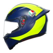 Capacete AGV K1S Soleluna 18 Azul Esportivo Moto Masculino