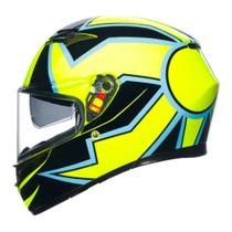 Capacete AGV K3 Phillip Island VR46 Esportivo Moto Masculino