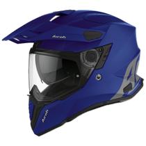Capacete Airoh Commander Azul Fosco Big Trail Off Road Moto