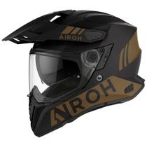 Capacete Airoh Commander Dourado Big Trail Trilha Off Road