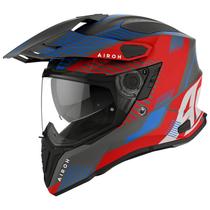 Capacete Airoh Commander Vermelho Big Trail Trilha Off Road