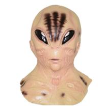Capacete Alien Bald Man Latex, máscara facial completa, cosplay de festa