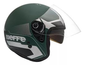 Capacete Allegro Bieffe Extent Verde Militar Fosco Prata