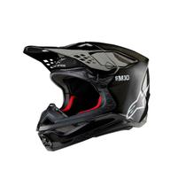 Capacete Alpinestars SM10 Solid Preto Gloss Carbon - Capacete Alpinestars SM10 Solid Preto Gloss Carbon -