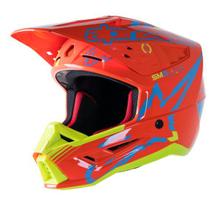 Capacete Alpinestars SM5 Action - Cor Laranja Fluo Amarelo Fluo