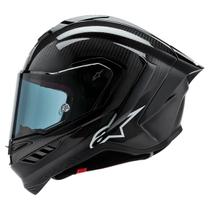 Capacete Alpinestars SR10 Solid Carbon Preto Fosco Brilhante Cor:PretoTamanho:58Gênero:Masculino