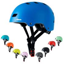 Capacete Apusale Bike Skate ajustável multiesportivo azul