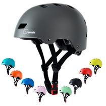 Capacete Apusale Bike Skate ajustável multiesportivo cinza Capacete Apusale Bike Skate ajustável multiesportivo cinza