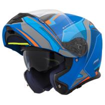 Capacete Articulado Axxis Gecko SV Robocop Capital Azul Moto