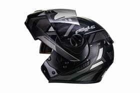 Capacete Articulado Moto Peels Urban U-rb2 Dynamic Preto e Grafite Fosco Robocop Capacete Articulado Moto Peels Urban U-rb2 Dynamic Preto e Grafite Fosco Robocop