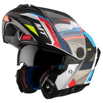 Capacete Articulado MT Atom 2 Robocop Escamoteavel Bast Capacete Articulado MT Atom 2 Robocop Escamoteavel Bast