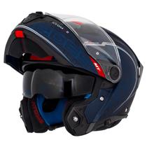 Capacete Articulado MT Atom 2 Robocop Moto Destiny Azul