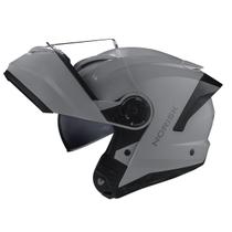 Capacete Articulado Norisk Force 2 Cinza Robocop Oculos