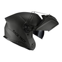 Capacete Articulado Race Tech Signal Monocolor Titanium Robocop Escamoteável