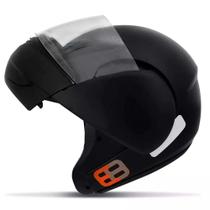 Capacete Articulado Robocop Ebf E8 Preto Fosco Capacete Articulado Robocop Ebf E8 Preto Fosco