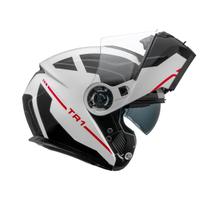 Capacete Articulado Robocop Moto Peels Tr1 Control Branco