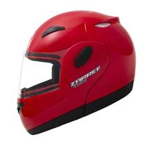 Capacete articulado taurus zarref classic vermelho - 56