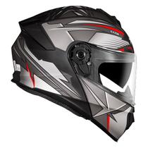 Capacete Articulado Xtroy Modular Exxor Preto Vermelho Fosco Tamanho:56Cor:Preto Fosco Capacete Articulado Xtroy Modular Exxor Preto Vermelho Fosco Tamanho:56Cor:Preto Fosco