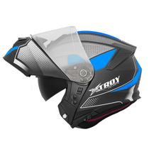Capacete Articulado Xtroy RMC Preto e Azul Fosco Capacete Articulado Xtroy RMC Preto e Azul Fosco
