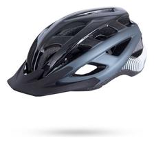 Capacete Asw Bike Fun Cinza Preto Com Iluminação Led Leve