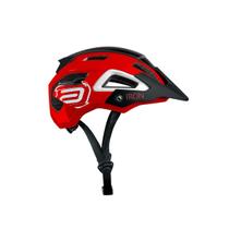 Capacete Asw Bike Iron InMold Com Pala Ajustável Vermelho e Preto
