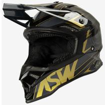 Capacete ASW Fusion 2.0 Blade Preto Dourado