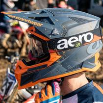 Capacete Asw Motocross R1 MIPS Prisma Cinza Escuro Laranja - Capacete Asw Motocross R1 MIPS Prisma Cinza Escuro Laranja -