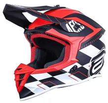 Capacete Asw R3 Trilha Motocross Off Road Preto Vermelho Capacete Asw R3 Trilha Motocross Off Road Preto Vermelho