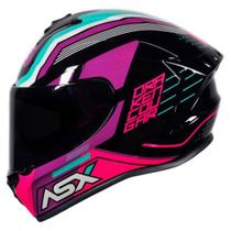Capacete ASX/ Axxis Draken Cougar Brilhante Pink Tiffany