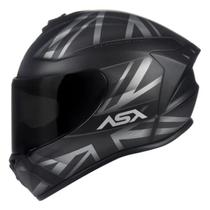 Capacete ASX/ Axxis Draken UK Fosco Preto e Cinza