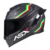 Capacete ASX/ Axxis Eagle Racing Italy Preto ( Fosco )