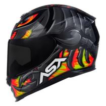 Capacete ASX/ Axxis Eagle Scorpion Brilhante Preto e Cinza