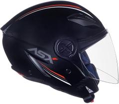 Capacete ASX City Air Solid Preto Fosco 56/S