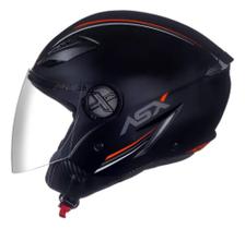 Capacete ASX City Air Solid Preto Fosco Capacete ASX City Air Solid Preto Fosco