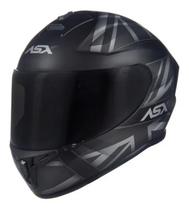 Capacete asx city kingdom cinza fosco prata/grafite 60/l Capacete asx city kingdom cinza fosco prata/grafite 60/l