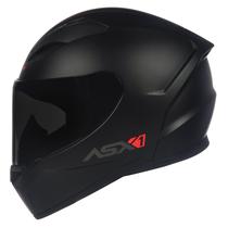 Capacete ASX City Solid Preto Fosco Masculino e Feminino Moto Esportivo