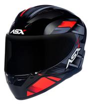 Capacete ASX City Start Brilhante Preto/Vermelho/Cinza Tamanho 58/M Capacete ASX City Start Brilhante Preto/Vermelho/Cinza Tamanho 58/M