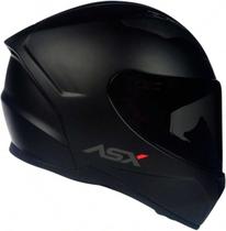 Capacete asx city sv solid fosco preto graf com oculos interno