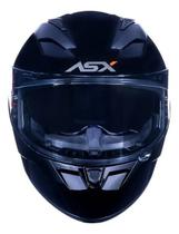 Capacete asx city sv solid preto brilho grafite 60/l