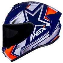 Capacete asx draken pilot gloss blue/white/red 58