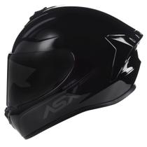 Capacete Asx Draken Solid Brilho Preto