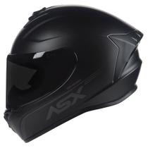 Capacete Asx Draken Solid Fosco Preto