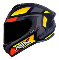 Capacete ASX Draken Spirit Preto e Vermelho Fosco