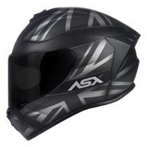 Capacete ASX Draken UK Fosco Preto/Cinza Capacete ASX Draken UK Fosco Preto/Cinza